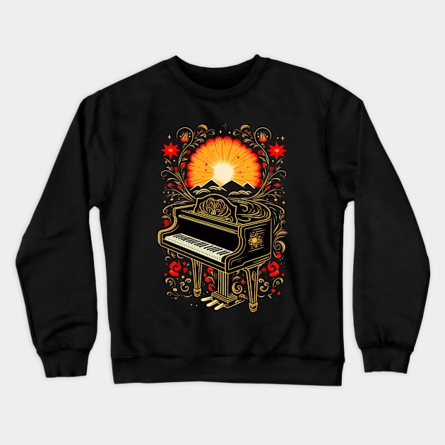 Piano Player Crewneck Sweatshirt by letnothingstopyou